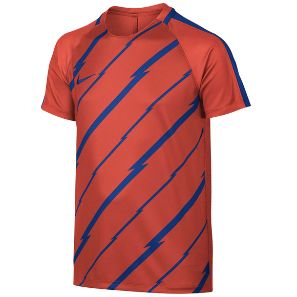 Koszulka dla dzieci Nike Dry SS Squad GX1 JUNIOR pomarańczowa 833008 852  