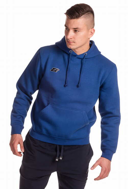 Bluza bawełniana CLASSICO HOOD SENIOR PRO  kolor: NIEBIESKI