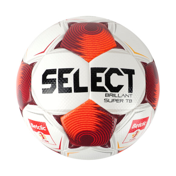 Piłka nożna Select Brillant Super TB Betclic 1 Liga FIFA Quality PRO biało-czerwono-pomarańczowa 1018437