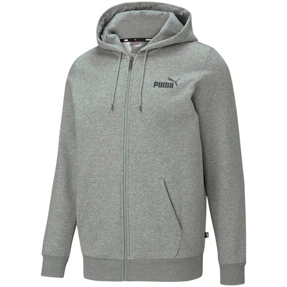 Bluza męska Puma ESS Small Logo FZ Hoodie FL szary 586702 03