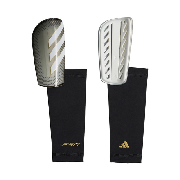 Ochraniacze piłkarskie adidas F50 League szaro-czarne KV9011