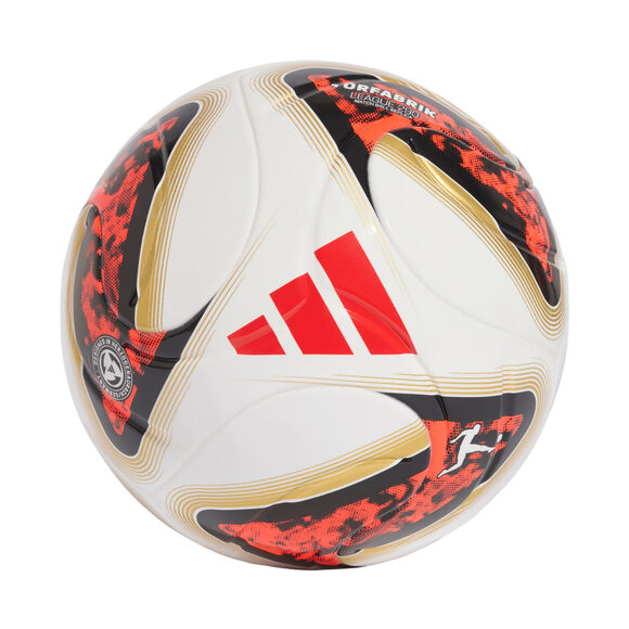 Piłka nożna adidas Bundesliga 26/27 Torfabrik League J290 biało-pomarańczowo-złota HY5059