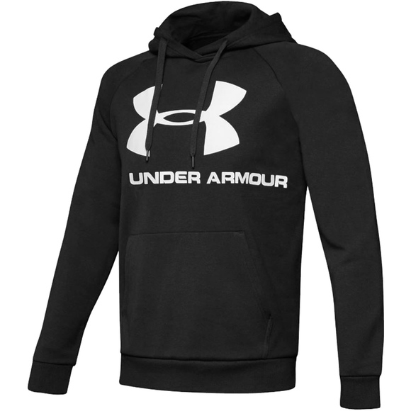 Bluza męska Under Armour Rival Fleece Logo Hoodie czarna 1345628-001