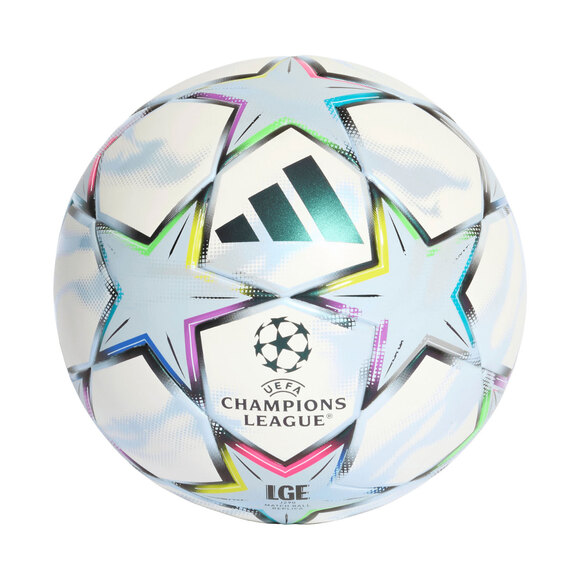 Piłka nożna adidas UCL League J290 26/27 League Stage biało-błękitna KE9767