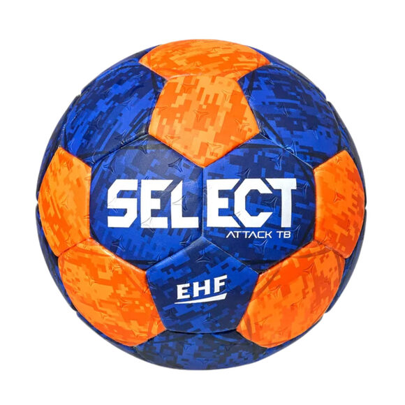 Piłka ręczna Select Attack TB v22 Official EHF niebiesko-pomarańczowa 210031