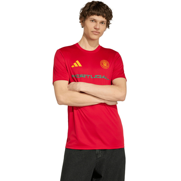 Koszulka męska adidas Portugalia 26 Away Jersey czerwona KH2310