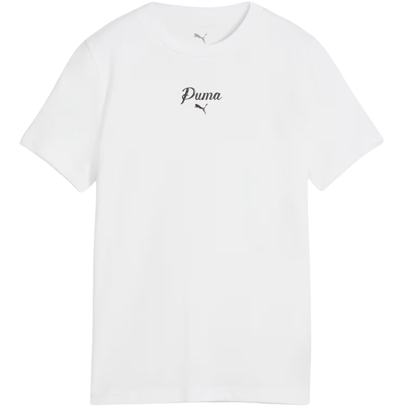 Koszulka dla dzieci Puma Ess Script Tee biała 692542 02