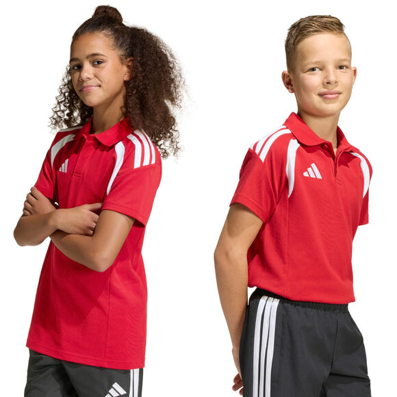 Koszulka dla dzieci adidas Tiro 26 League Polo czerwona KF3408