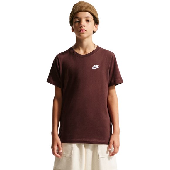 Koszulka dla dzieci Nike Sportswear brązowa FZ5177 659