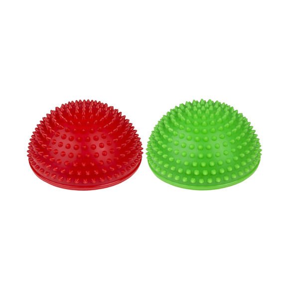 Półkule sensoryczne do masażu AM Tullo Half-Ball Balance 2 szt. czerwona-zielona 477 