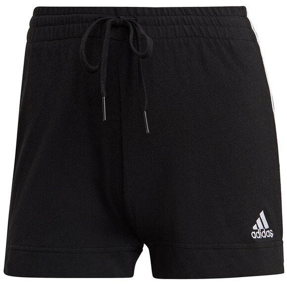 Spodenki damskie adidas Essentials Slim Shorts czarno-białe GM5523