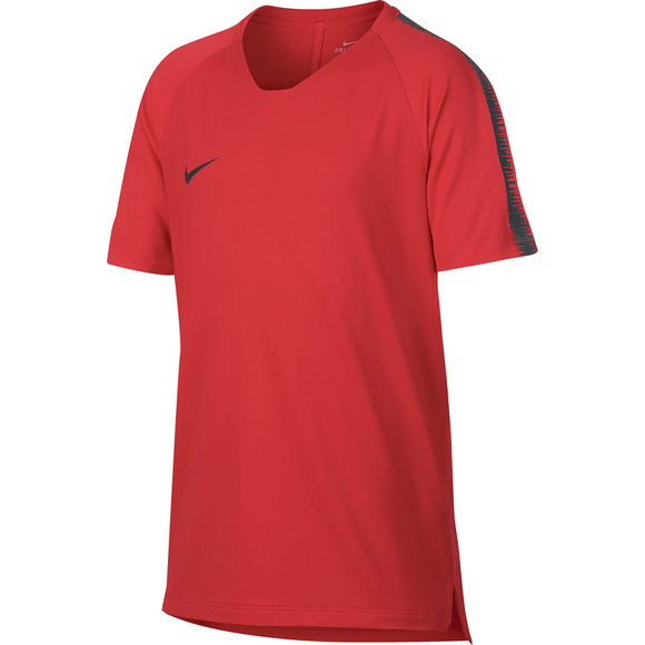 Koszulka dla dzieci Nike Breathe Squad SS Top 18 JUNIOR czerwona 916117 696