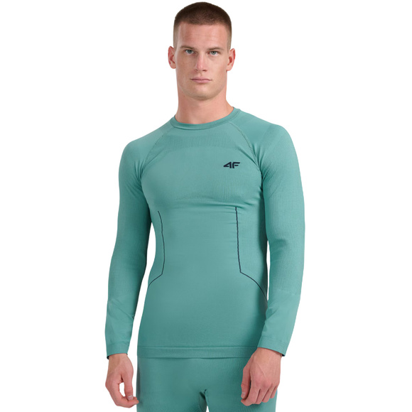 Koszulka termoaktywna męska M233 morska zieleń 4FWAW25USEAM233 46S