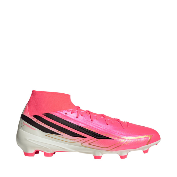 Buty piłkarskie adidas F50 Hyperfast League Mid FG różowe KJ6714