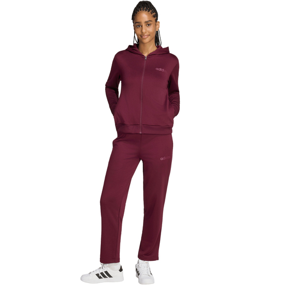 Dres damski adidas Essentials Linear bordowy KQ7588