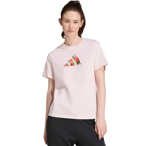 Koszulka damska adidas Floral Regular Graphic jasny róż KT2765