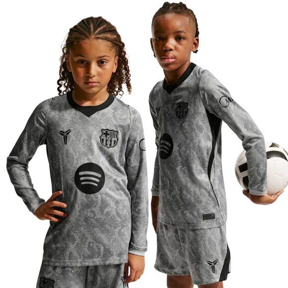 Koszulka bramkarska dla dzieci Nike FC Barcelona 2026/27 Stadium Away szara IO8337 013 