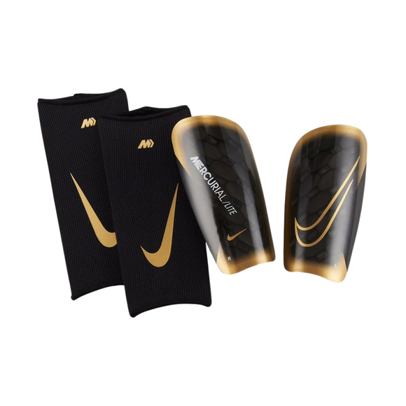 Ochraniacze piłkarskie Nike Mercurial Lite czarno-złote DN3611 013