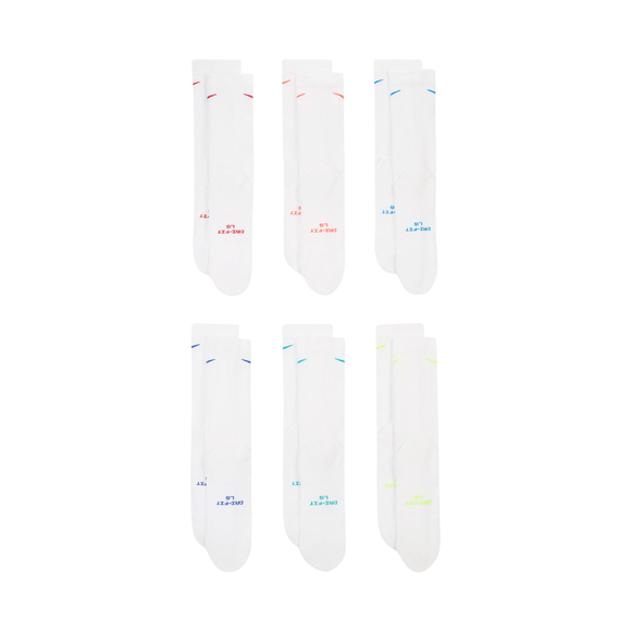 Skarpety Nike Everyday Elevated 6 par białe HQ8021 906