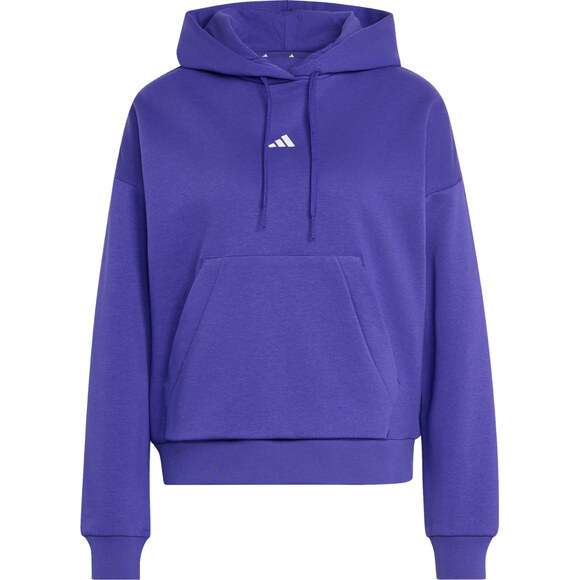 Bluza damska adidas Essentials Small Logo Feel Cozy Hoodie fioletowa KF8402