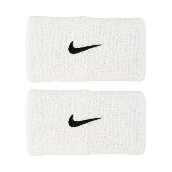 Frotki na rękę Nike Swoosh Wristbands 2 szt. białe N1012406101OS