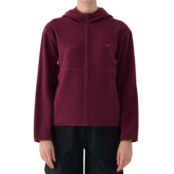 Bluza polarowa damska 4F F355 burgund 4FWAW25TFLEF355 60S