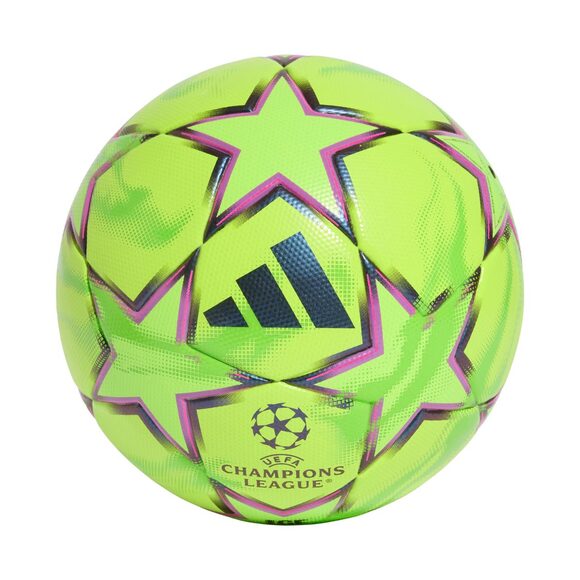 Piłka nożna adidas UCL Winter 26/27 League Stage zielono-czarno-różowa KY5573