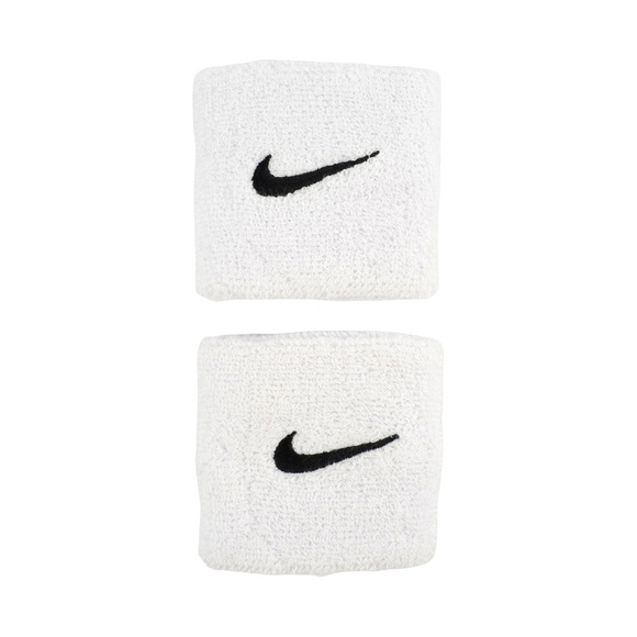 Frotki na rękę Nike Swoosh Wristbands 2 szt. białe N1012405101OS