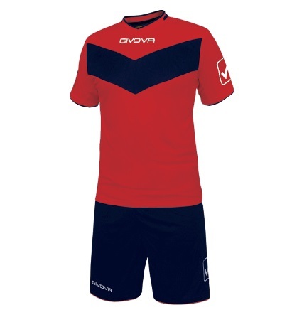 Komplet Givova Kit Vittoria czerwono-granatowy KITT04 1204 