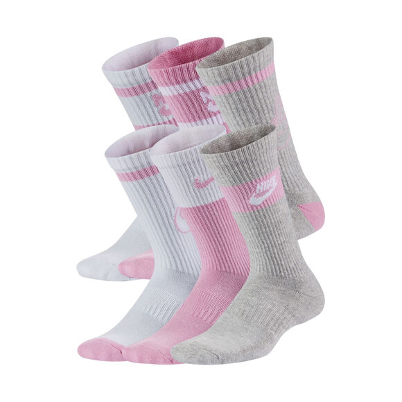 Skarpety Nike Everyday Cush Crew Youth białe, różowe, szare CK7302 905