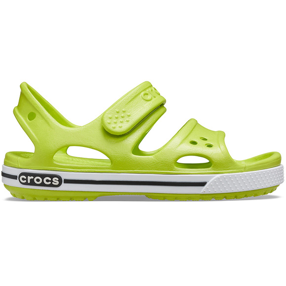 Sandały dla dzieci Crocs Crocband II Sandal limonkowo-czarne 14854 3T3