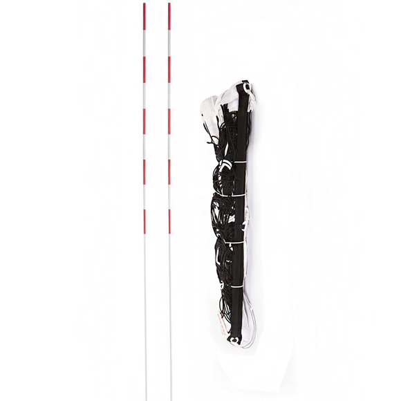 Siatka do siatkówki z antenkami Netex IV ML 9,5 m x 1 m czarna SI0009