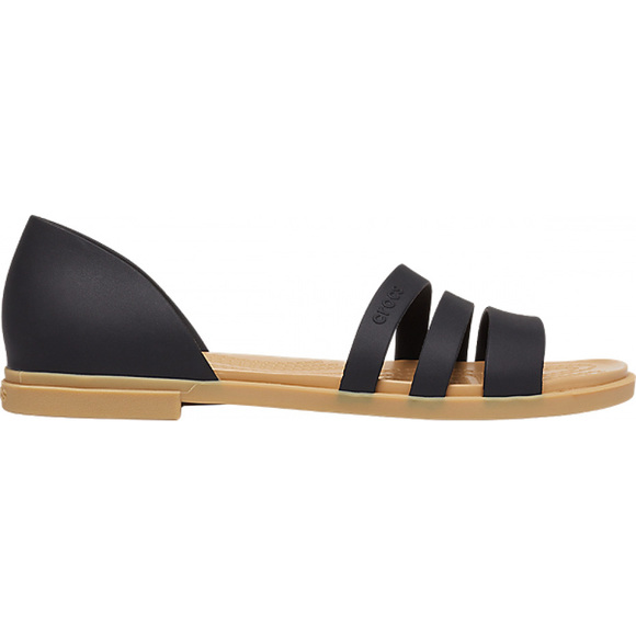Sandały damskie Crocs Tulum Open Flat W czarne 206109 00W