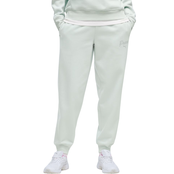Spodnie damskie Puma ESS Script Comfort miętowe 694067 29