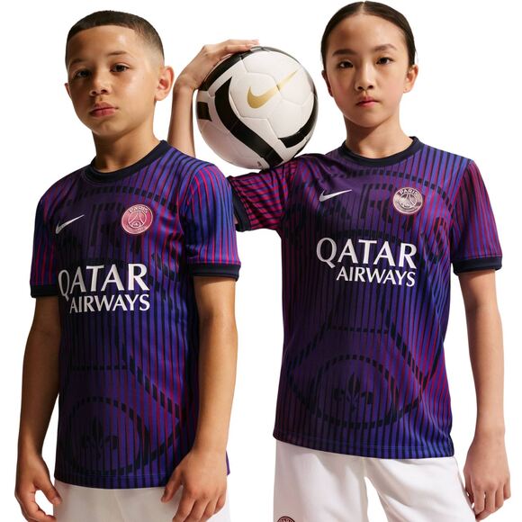 Koszulka dla dzieci Nike Paris Saint-Germain fioletowa IQ6946 420