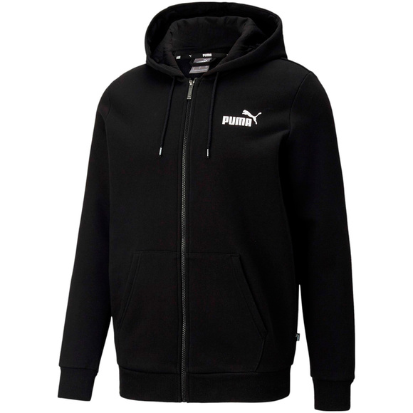 Bluza męska Puma ESS Small Logo FZ Hoodie FL czarna 586702 01