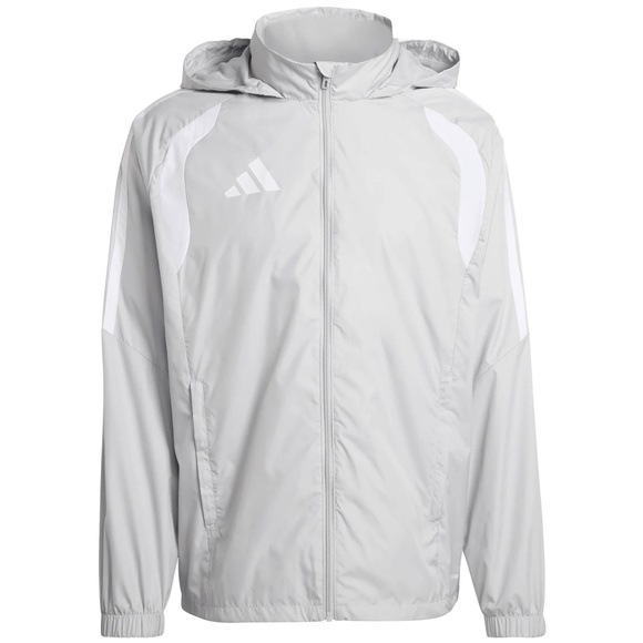 Kurtka dla dzieci adidas Tiro 26 League Windbreaker szara KT2426