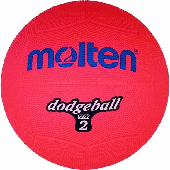 Piłka gumowa Molten Dodgeball DB2-R r.2 czerwona