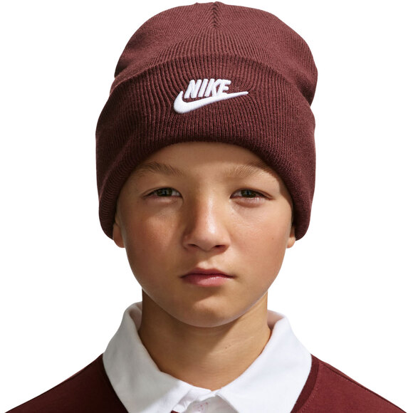 Czapka dla dzieci Nike Peak brązowa HF5498 658