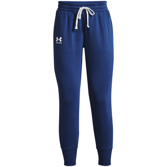 Spodnie damskie Under Armour Rival Fleece Joggers niebieskie 1356416 404			