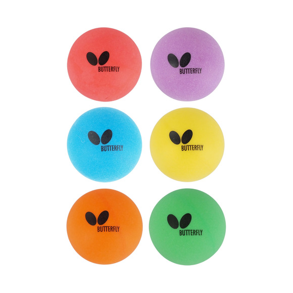 Piłeczki do tenisa stołowego Butterfly Coloured 6 szt. 