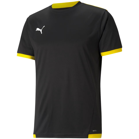 Koszulka męska Puma teamLIGA Jersey czarno-żółta 704917 26