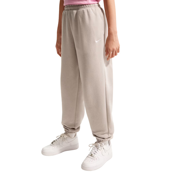 Spodnie dla dzieci Nike Sportswear Studio Fleece beżowe IM4905 211