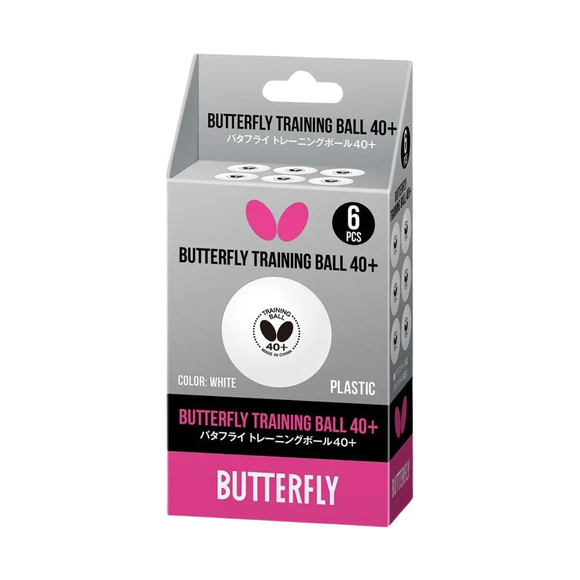 Piłeczki do ping ponga Butterfly 6 szt. białe 
