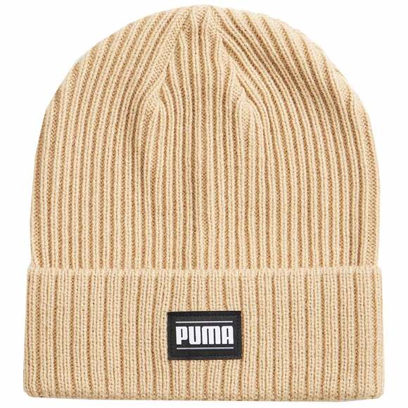 Czapka Puma Ribbed Classic Cuff Beanie beżowa 024038 07