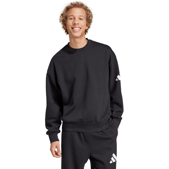 Bluza męska adidas Essentials Loose Fit 3 Bar Logo czarna JF3542
