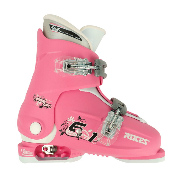 Buty narciarskie Roces Idea Up Junior różowo-białe 450491 009