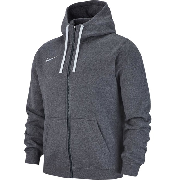 Bluza męska Nike Team Club 19 Full-Zip Fleece Hoodie szara AJ1313 071