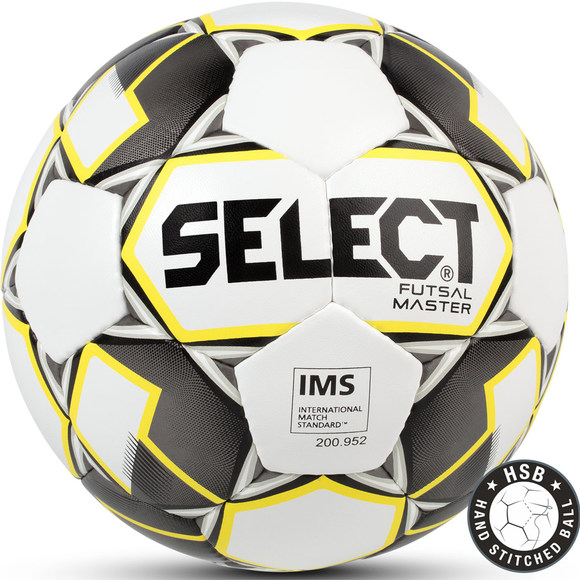 Piłka nożna Select Futsal Master IMS 2018 Hala biało żółto czarna 13825