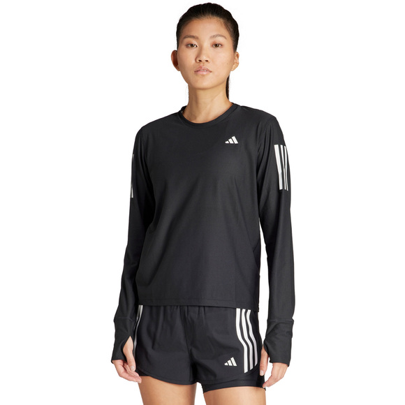 Koszulka damska adidas Own The Run Long Sleeve czarna IN1568